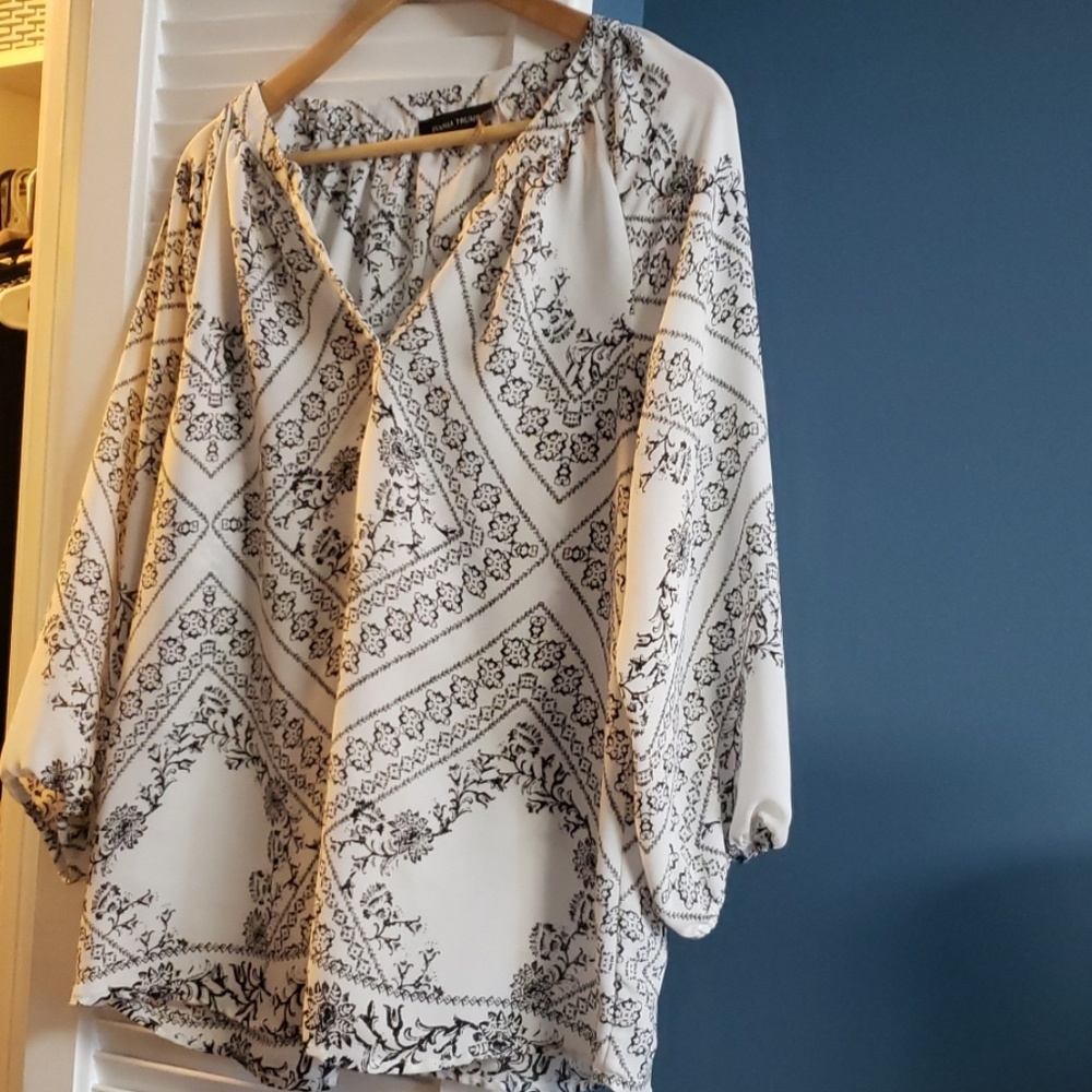 Black and white Ivanka Trump shirt